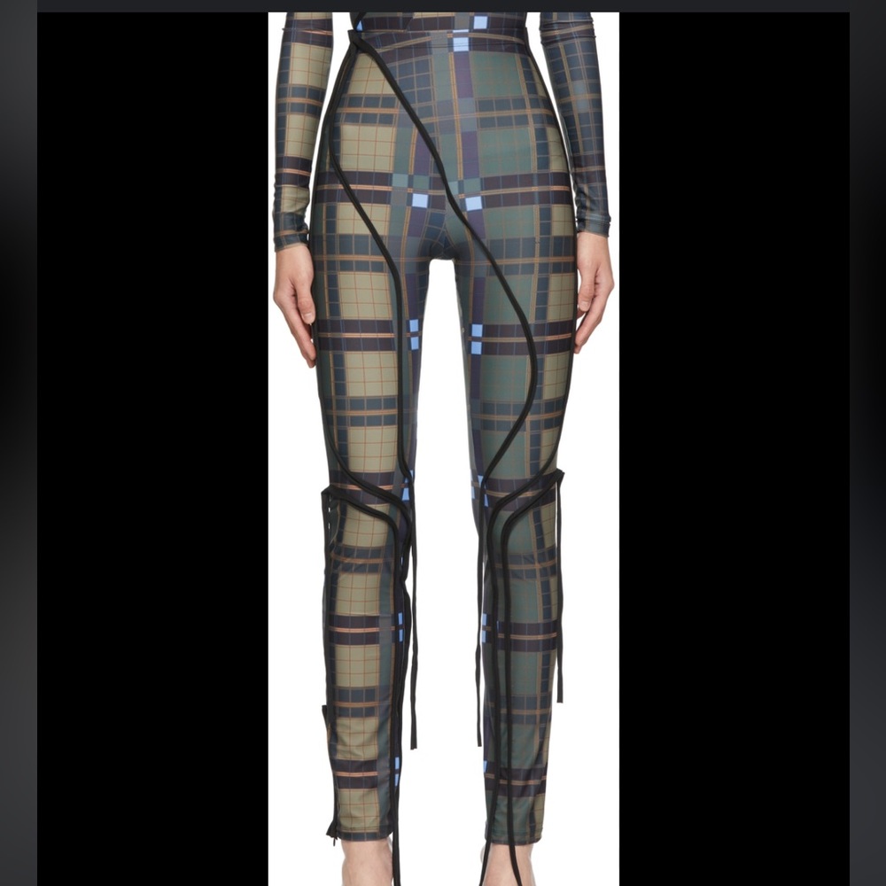 Ottolinger plaid print trousers